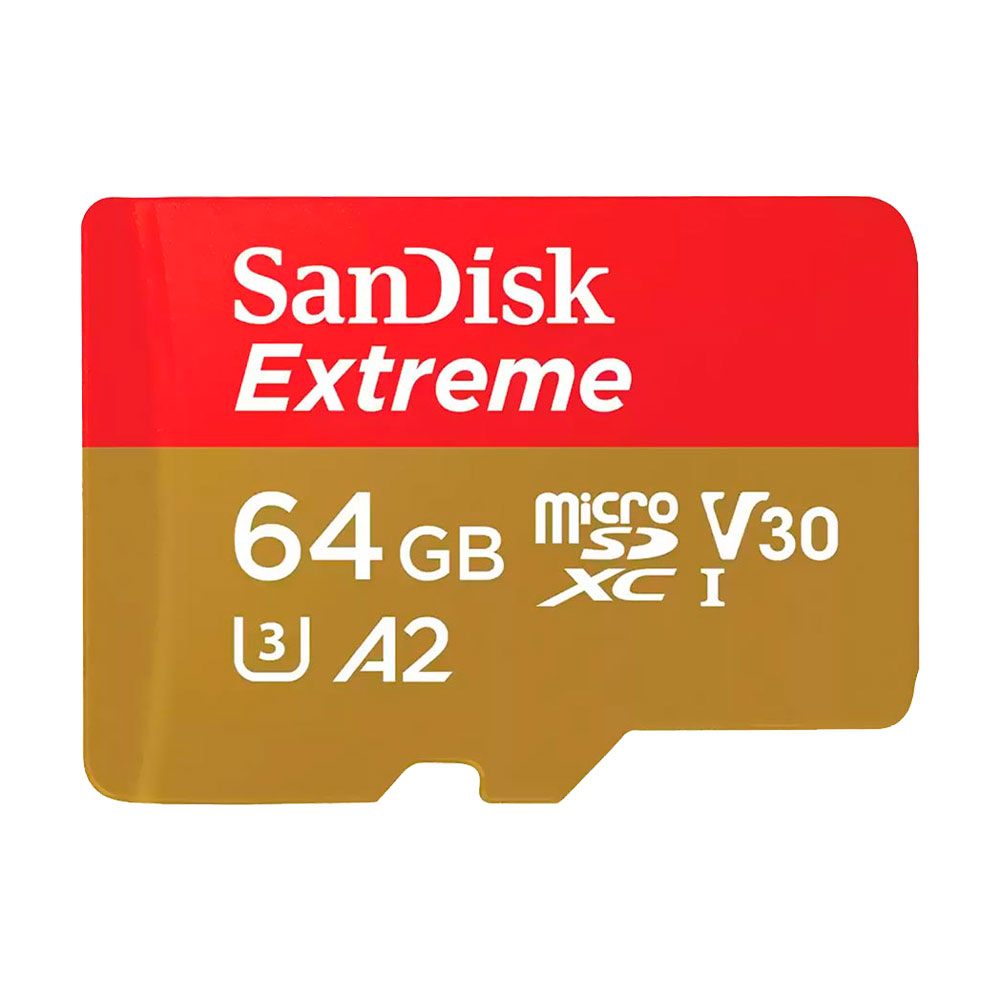 Cartão de Memória Micro SD SanDisk Extreme U3 64GB -  SDSQXAH-064G-GN6MA
