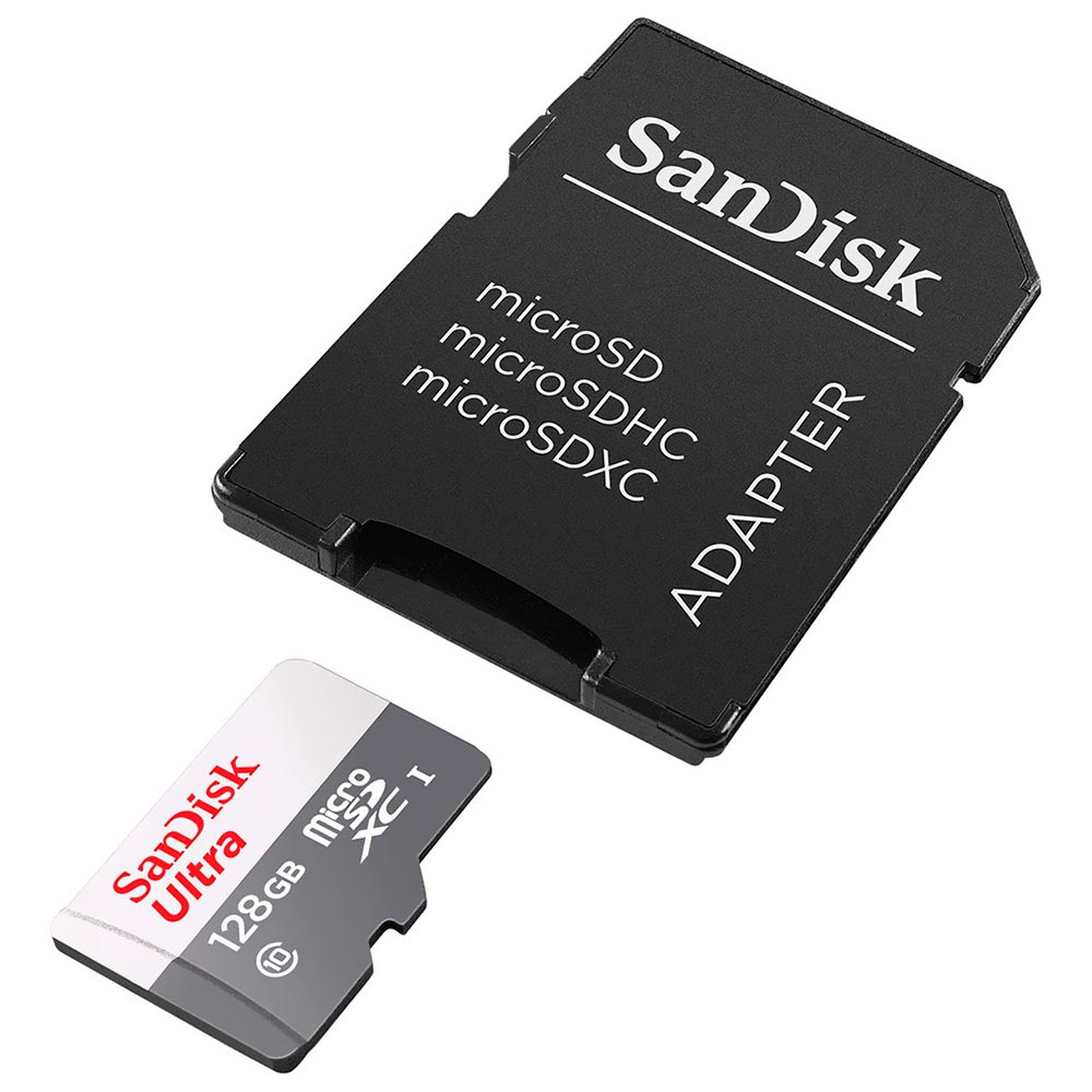 Cartão de Memória Micro SD SanDisk Ultra 128GB Classe 10