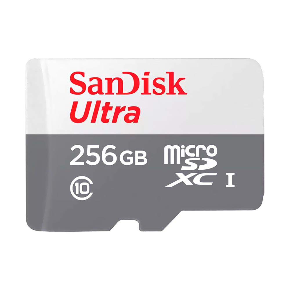 Cartão de Memória Micro SD SanDisk Ultra 256GB Class 10 - SDSQUNR-256G-GN6TA