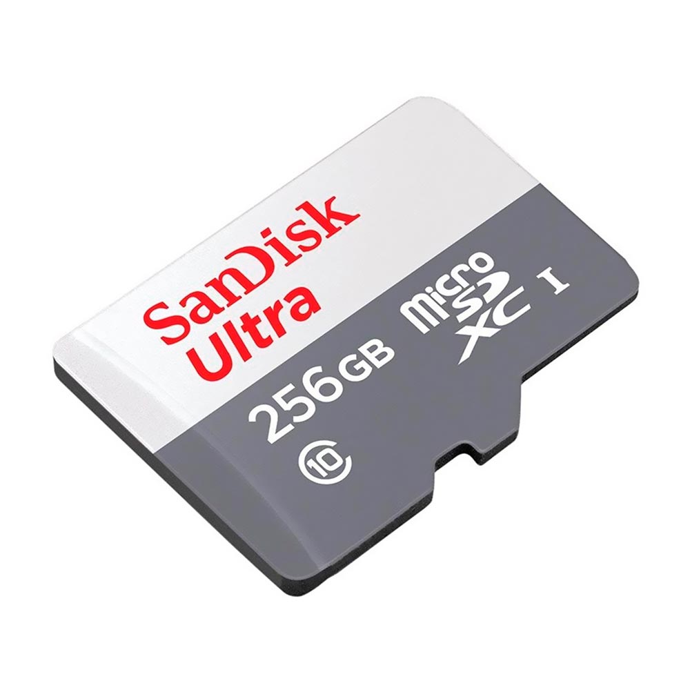 Cartão de Memória Micro SD SanDisk Ultra 256GB Class 10 - SDSQUNR-256G-GN6TA