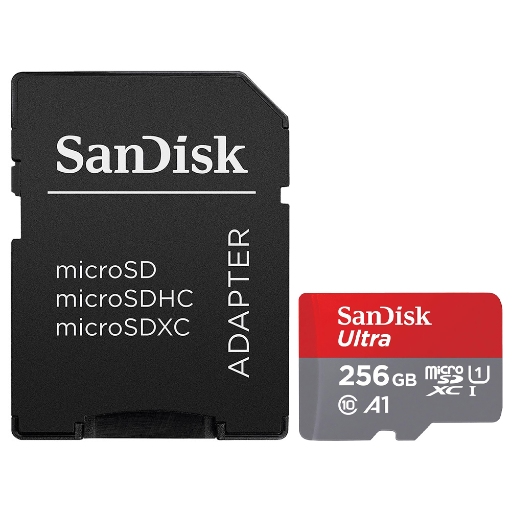 Cartão de Memória Micro SD SanDisk Ultra 256GB Classe 10 A1 U1 - SDSQUAC-256G-GN6MA