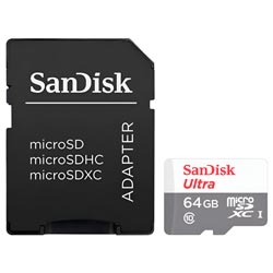 Cartão de Memória Micro SD SanDisk Ultra 64GB Classe 10 