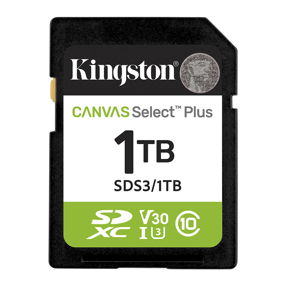 Cartão de Memória SD Kingston Canvas Select Plus C10 1TB - SDS3/1TB