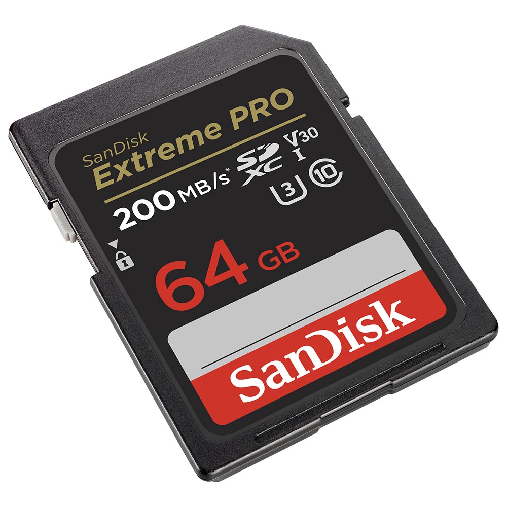 Cartão de Memória SD SanDisk Extreme Pro V30 U3 64GB 4K