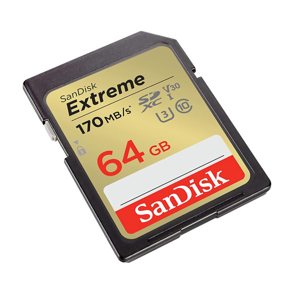 Cartão de Memória SD SanDisk Extreme U3 V30 64GB