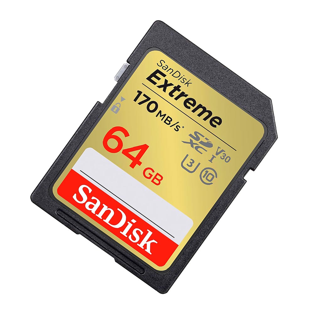 Cartão de Memória SD SanDisk Extreme U3 V30 64GB