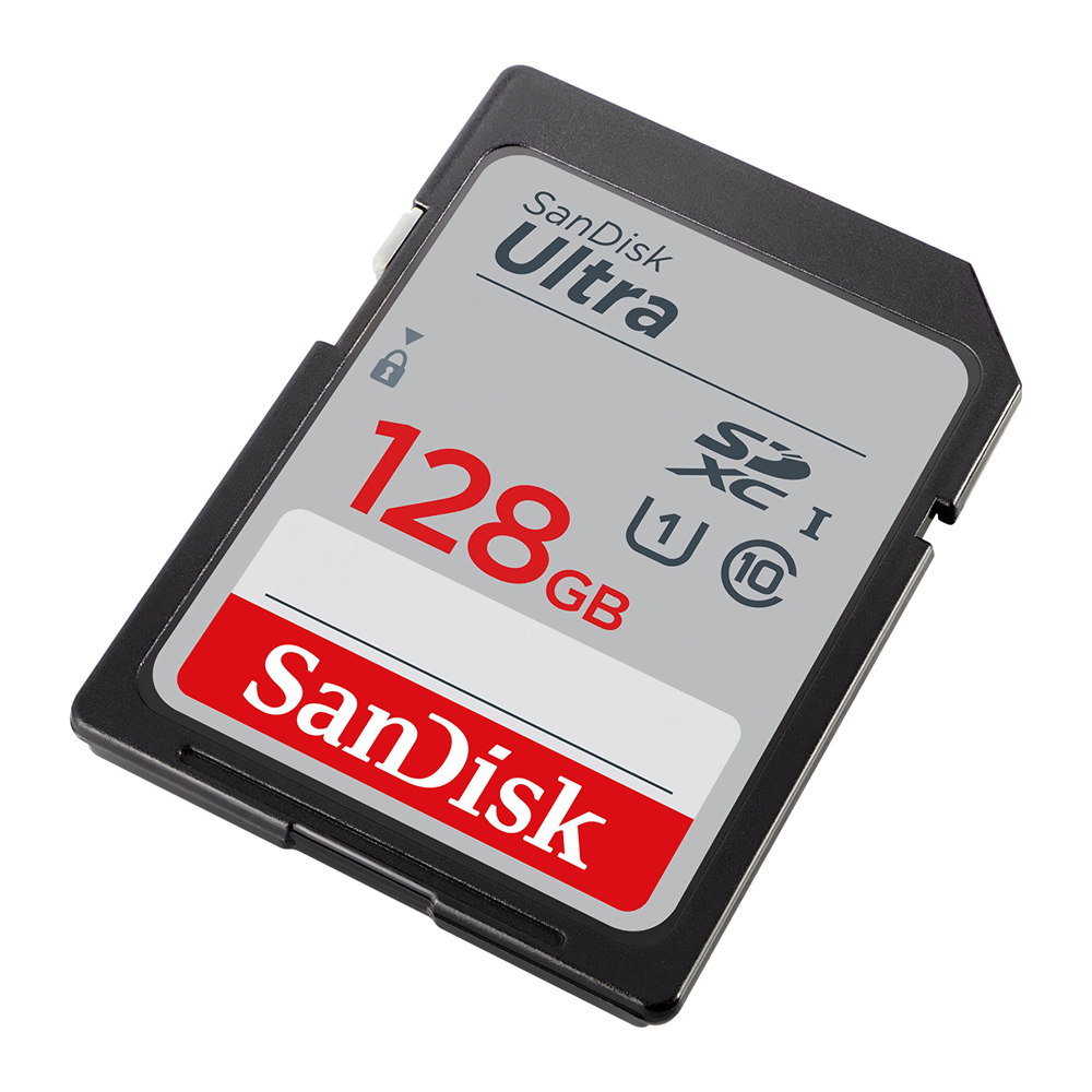 Cartão de Memória SD SanDisk Ultra Class 10 U1 Full HD 128GB - SDSDUNB-128G-GN6IN