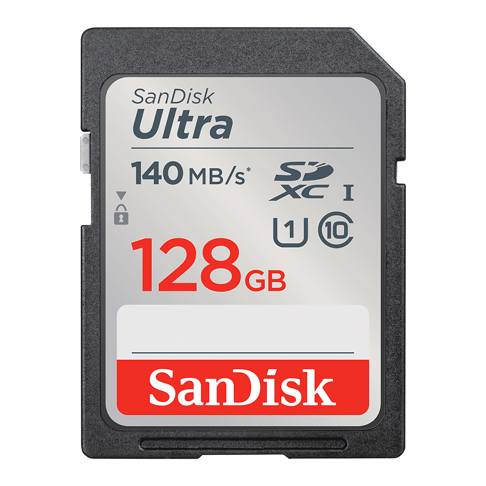 Cartão de Memória SD SanDisk Ultra Class 10 U1 Full HD 128GB - SDSDUNB-128G-GN6IN