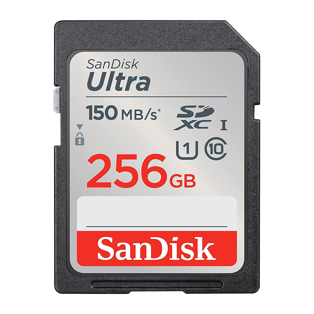 Cartão de Memória SD SanDisk Ultra U1 256GB Classe 10