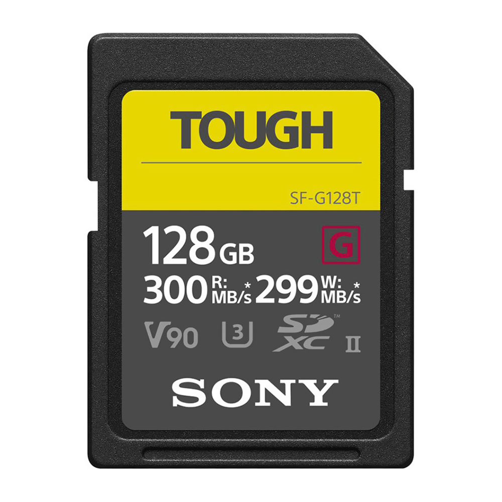 Cartão de Memória SD Sony Tough V90 U3 4K 128GB - SF-G128T/T1