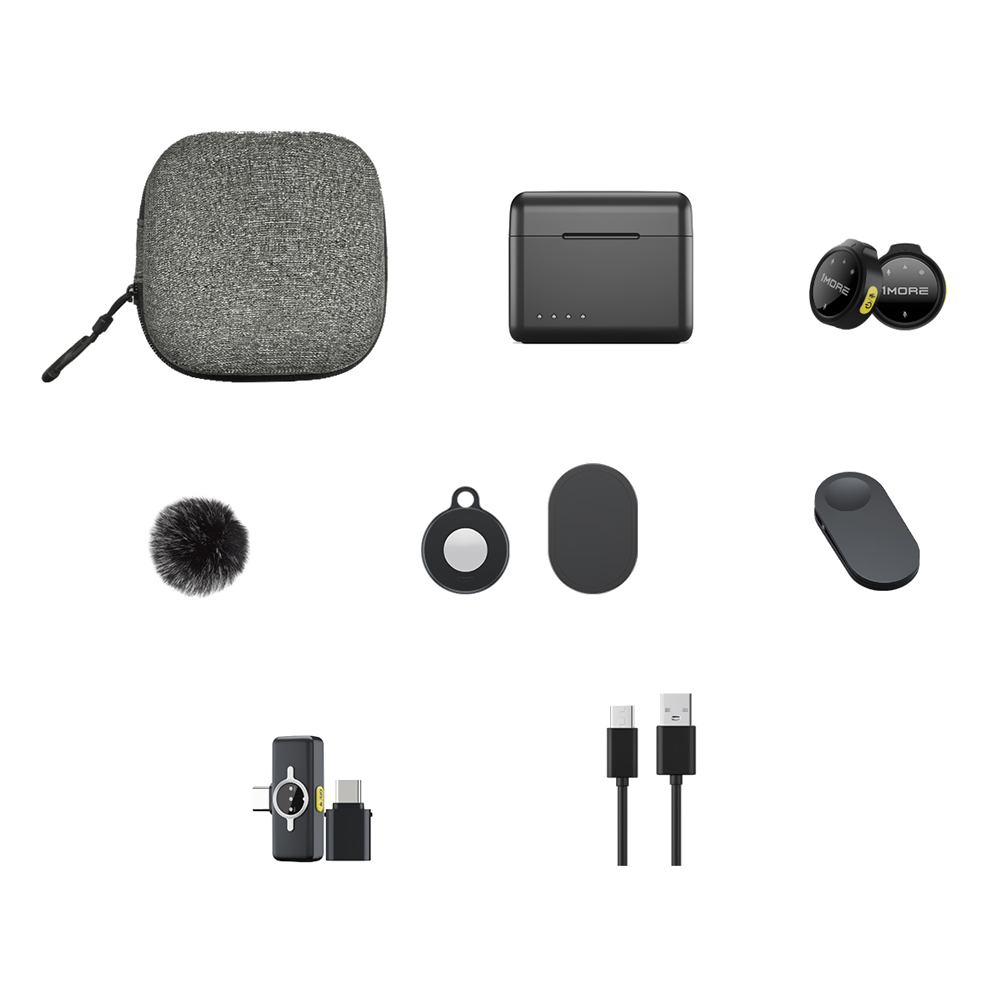 Microfone 1More M100 Pixie Mini Wireless / TX / RX / USB-C - Preto