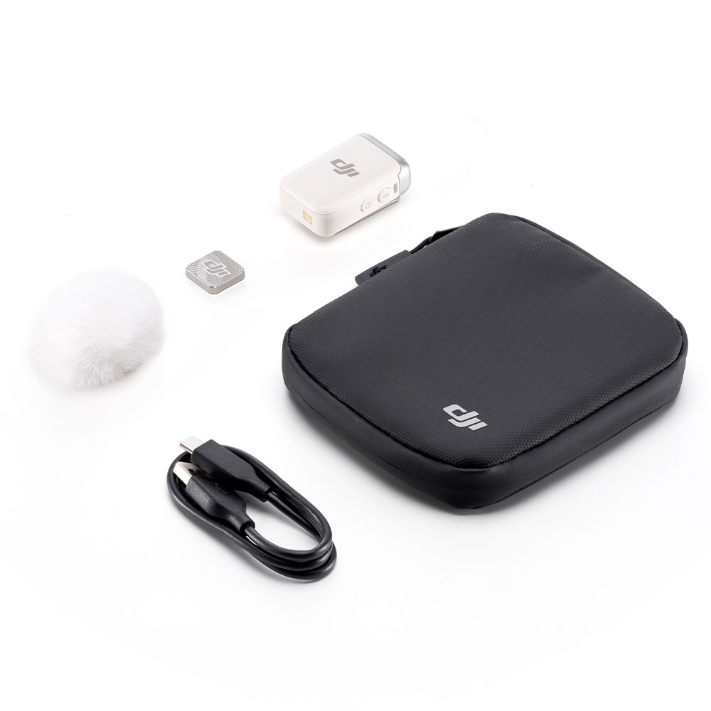 Microfone DJI Mic 2 Transmitter DM1024 - Pearl Branco