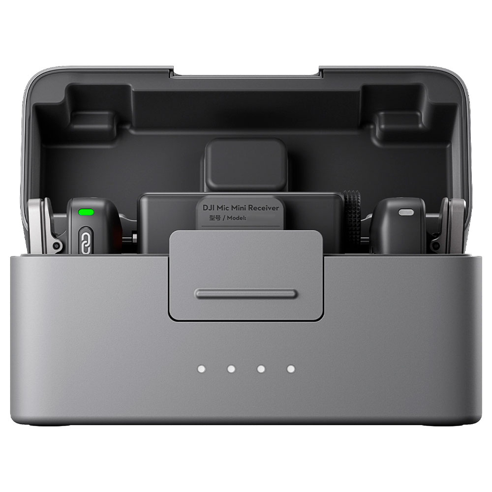 Microfone DJI Mic Mini Wireless / 2TX + 1RX / USB-C - Preto no