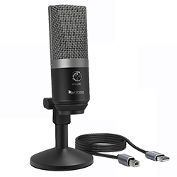 Microfone Fifine K670 Condenser Cardioid - Prata
