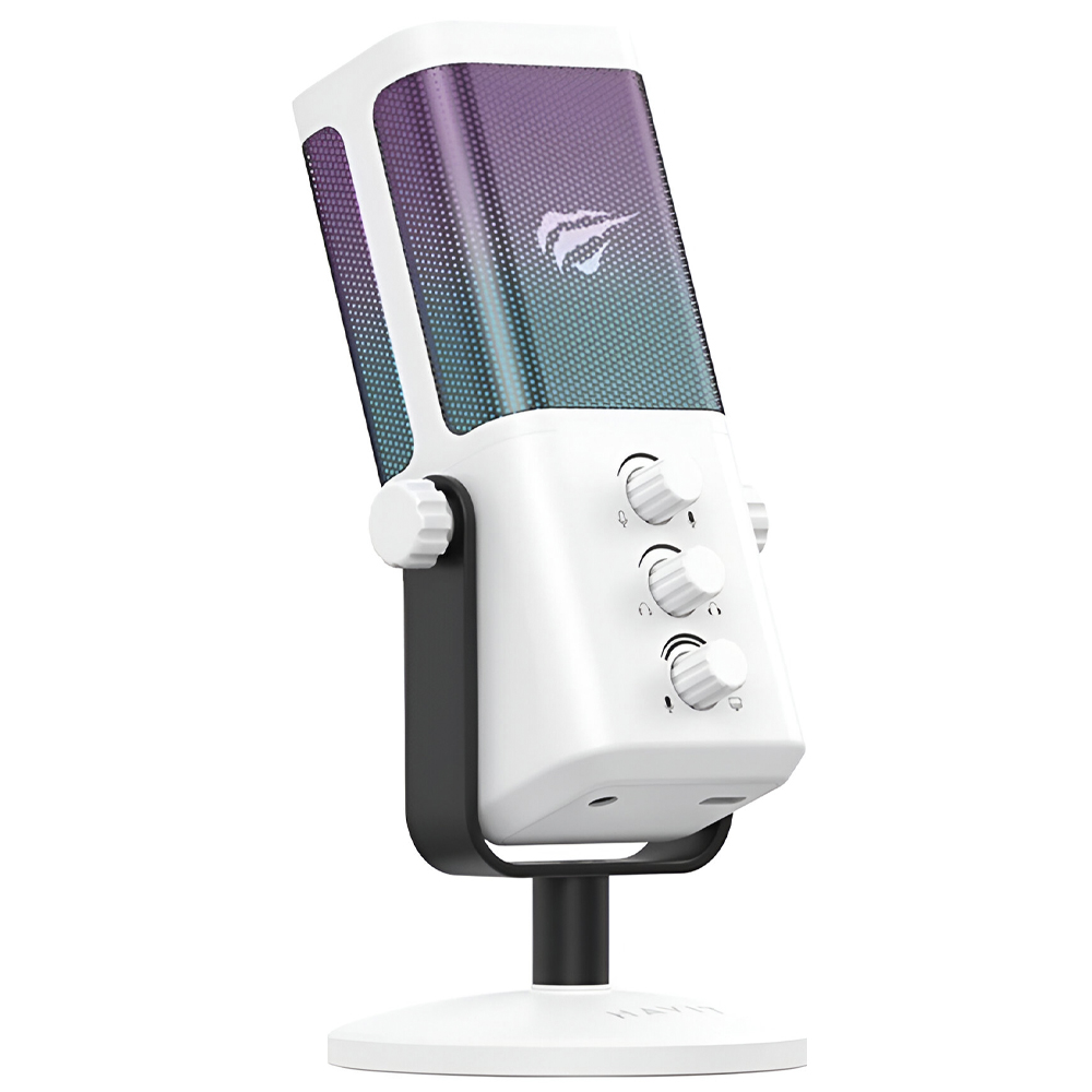 Microfone Havit GK65 GameNote RGB - Branco