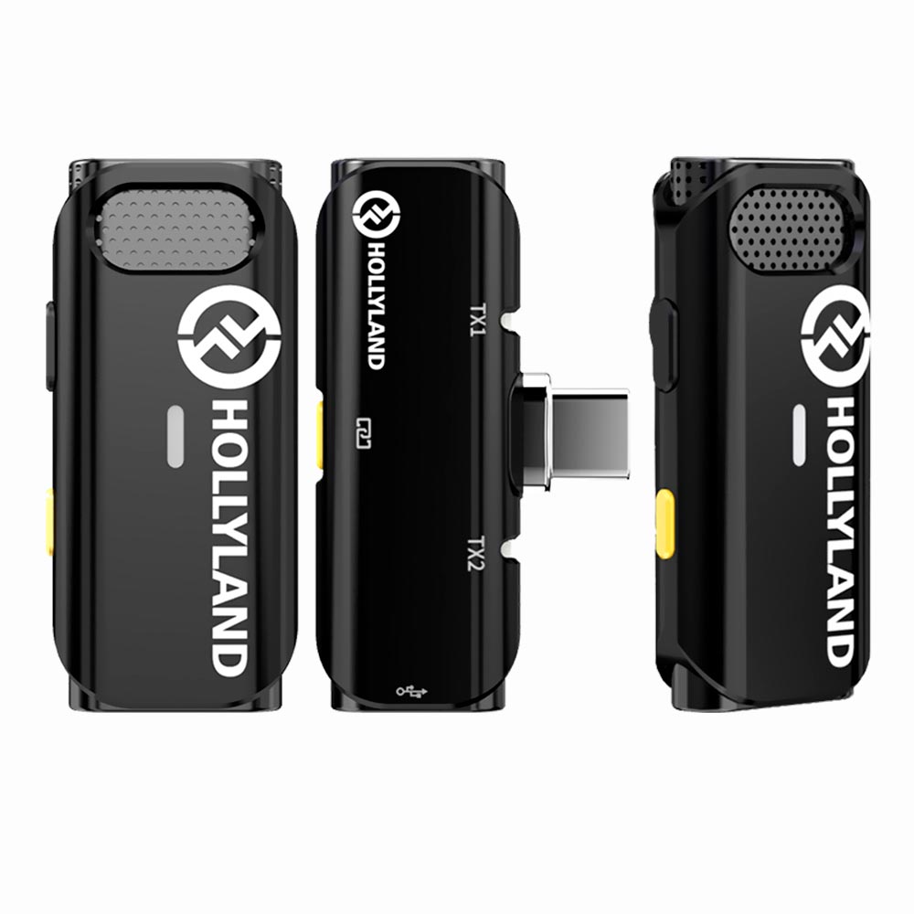 Microfone Hollyland Lark C1 Wireless / Type-C - Preto