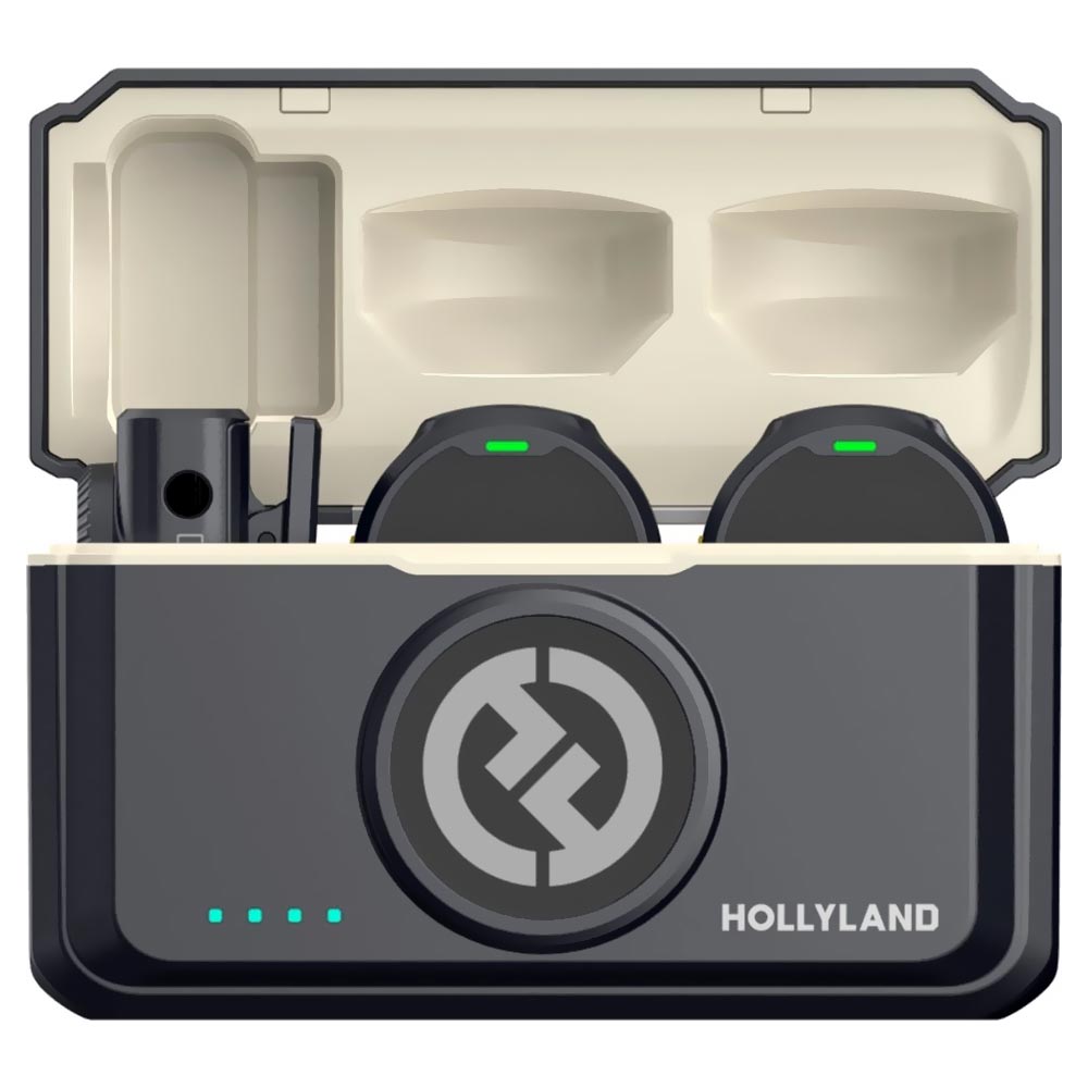 Microfone Hollyland Lark M2 Lavalier Duo Wireless - Shine Charcoal