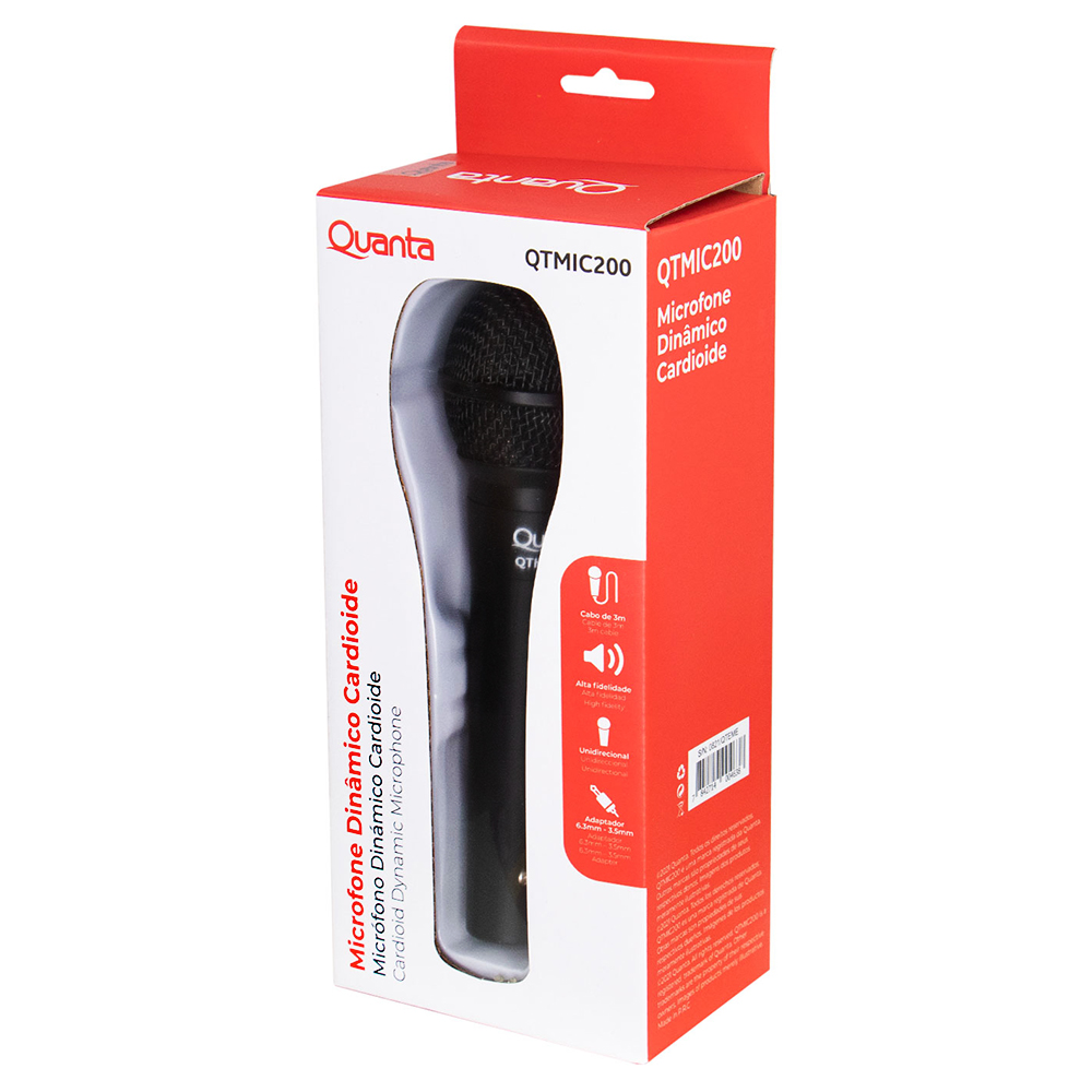 Microfone Quanta QTMIC200 - Preto
