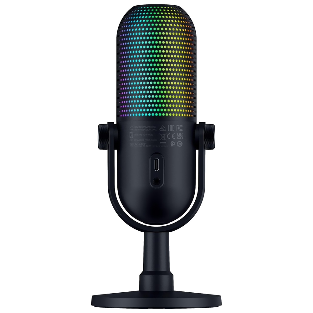 Microfone Razer Seiren V3 Chroma RGB - Preto (RZ19-05060100-R3U1)