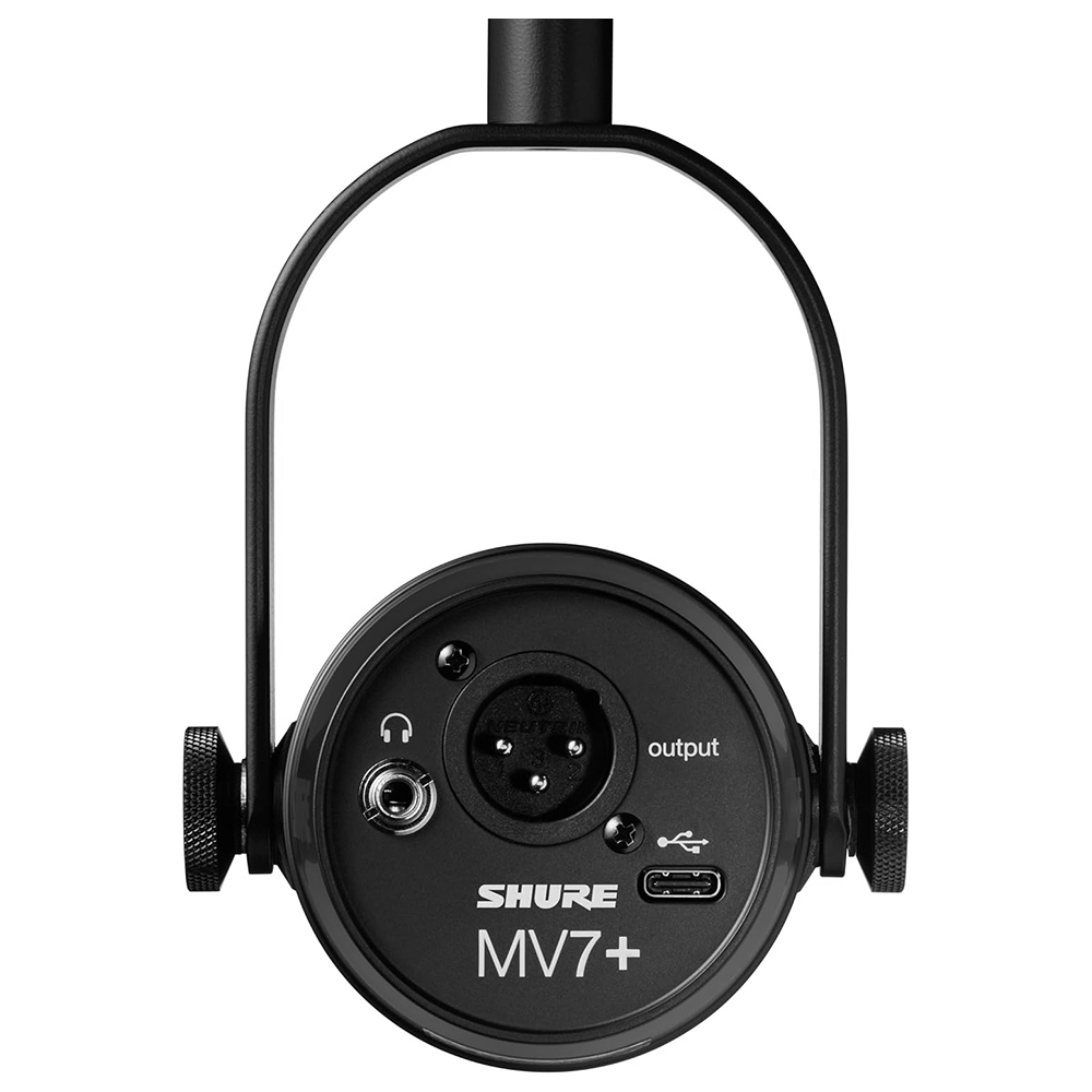 Microfone Shure MV7+-K Podcast - Preto