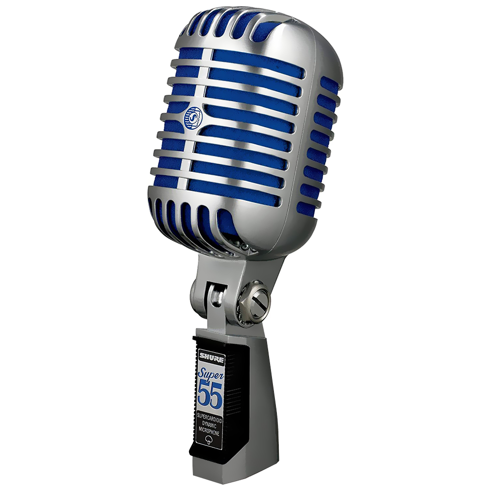 Microfone Shure Super 55 Vocal SuperCardioid Dynamic - Prata