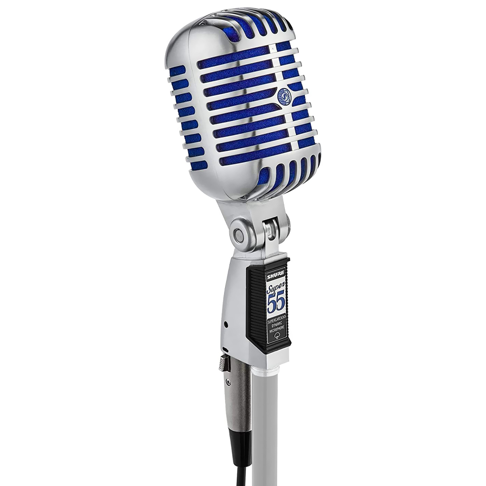 Microfone Shure Super 55 Vocal SuperCardioid Dynamic - Prata