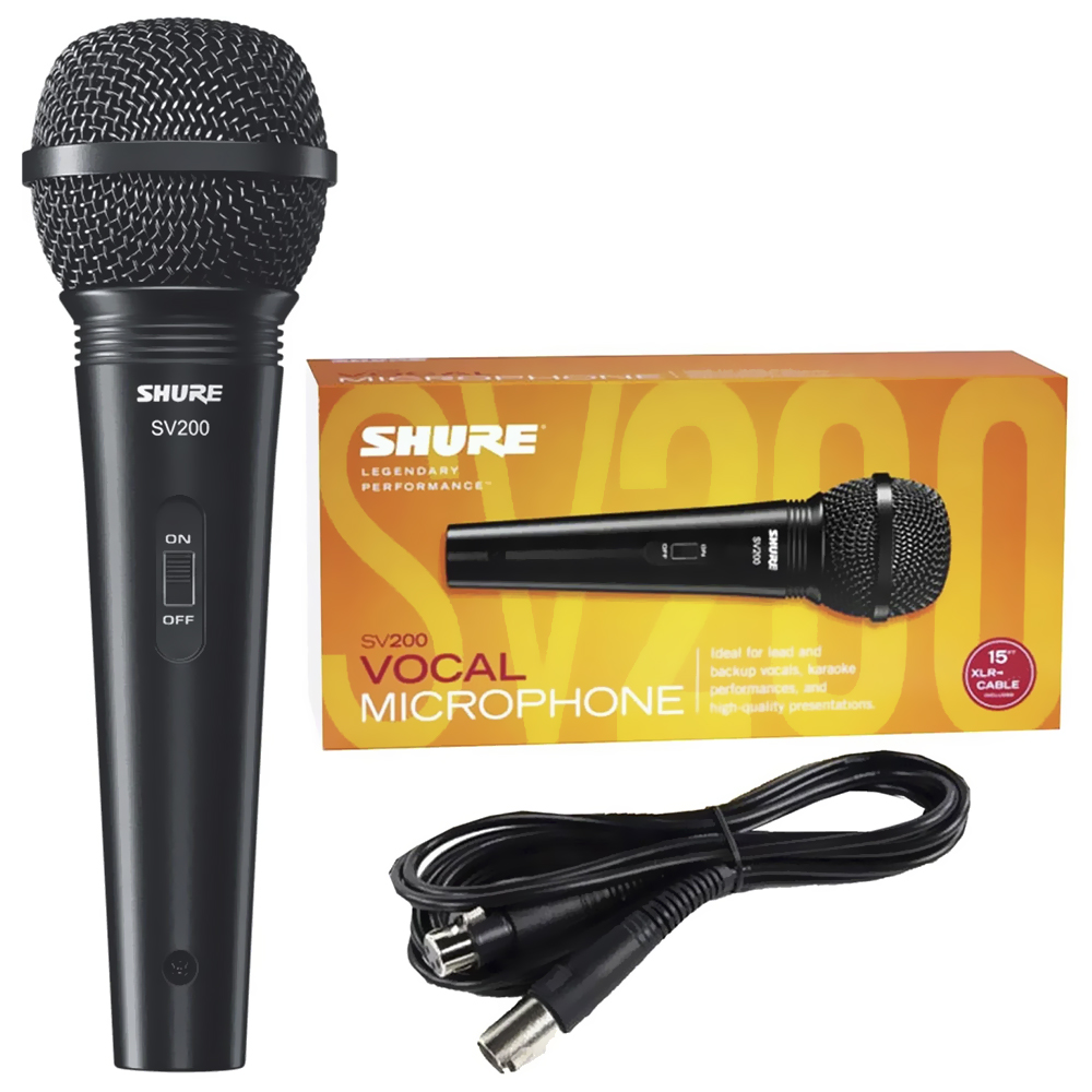 Microfone Shure SV200 Vocal - Preto