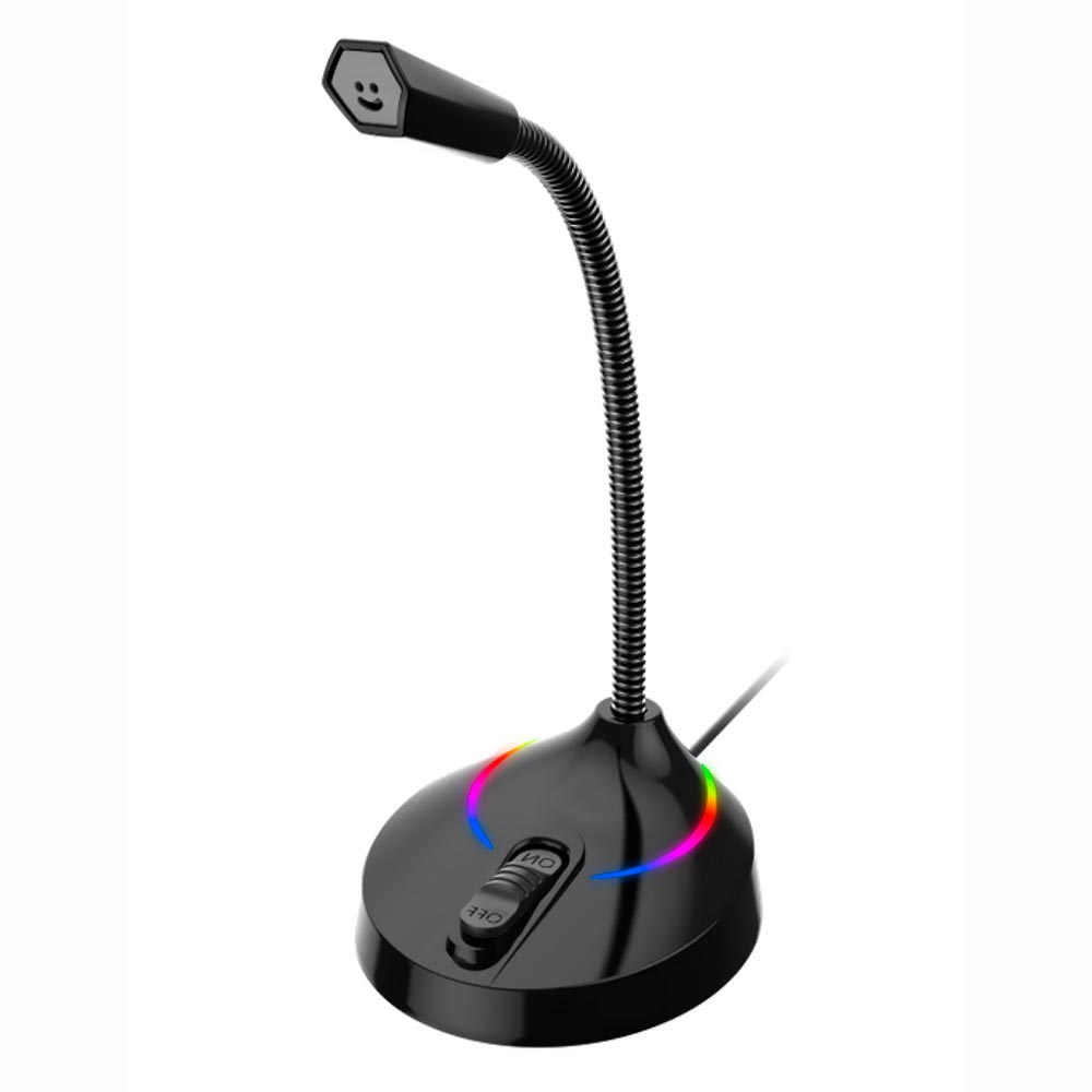 Microfone Xtech XTS680 Glisser Pedestal USB / RGB - Preto