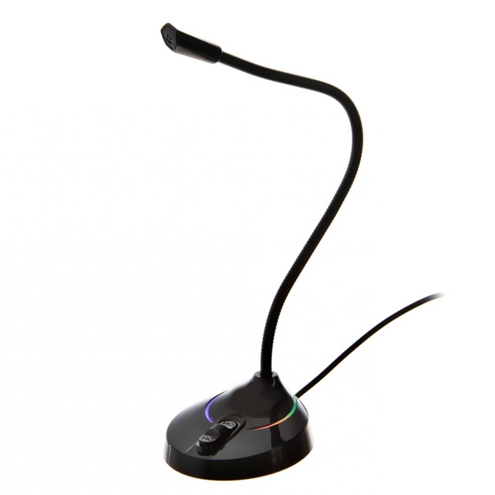 Microfone Xtech XTS680 Glisser Pedestal USB / RGB - Preto