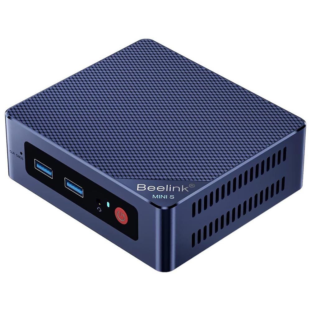 Mini PC Beelink Mini S12 Pro Alder Lake Intel N100 de 0.8GHz / 16GB de RAM / 500GB SSD - Azul