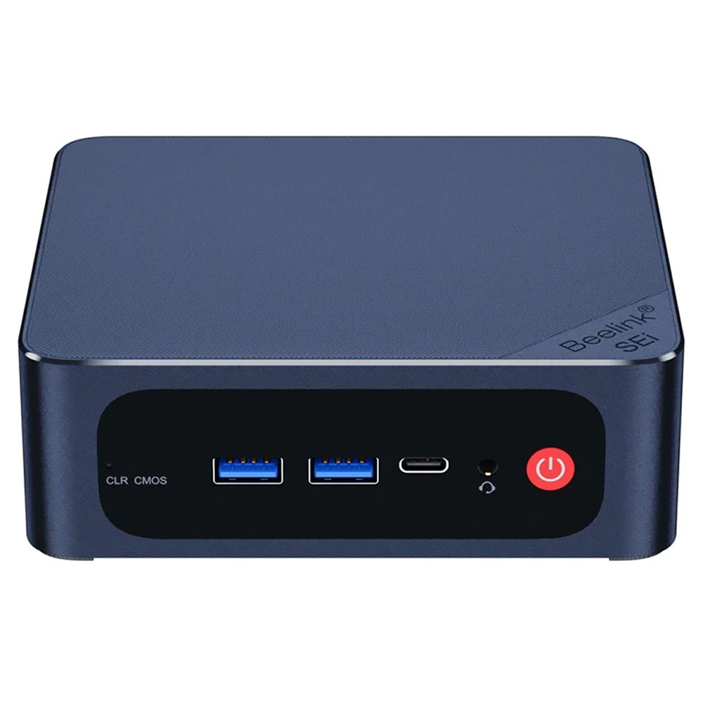 Mini PC Beelink SEI12 Intel Core i7 12650H de 2.0GHz / 32GB de RAM / 500GB SSD - Navy Azul