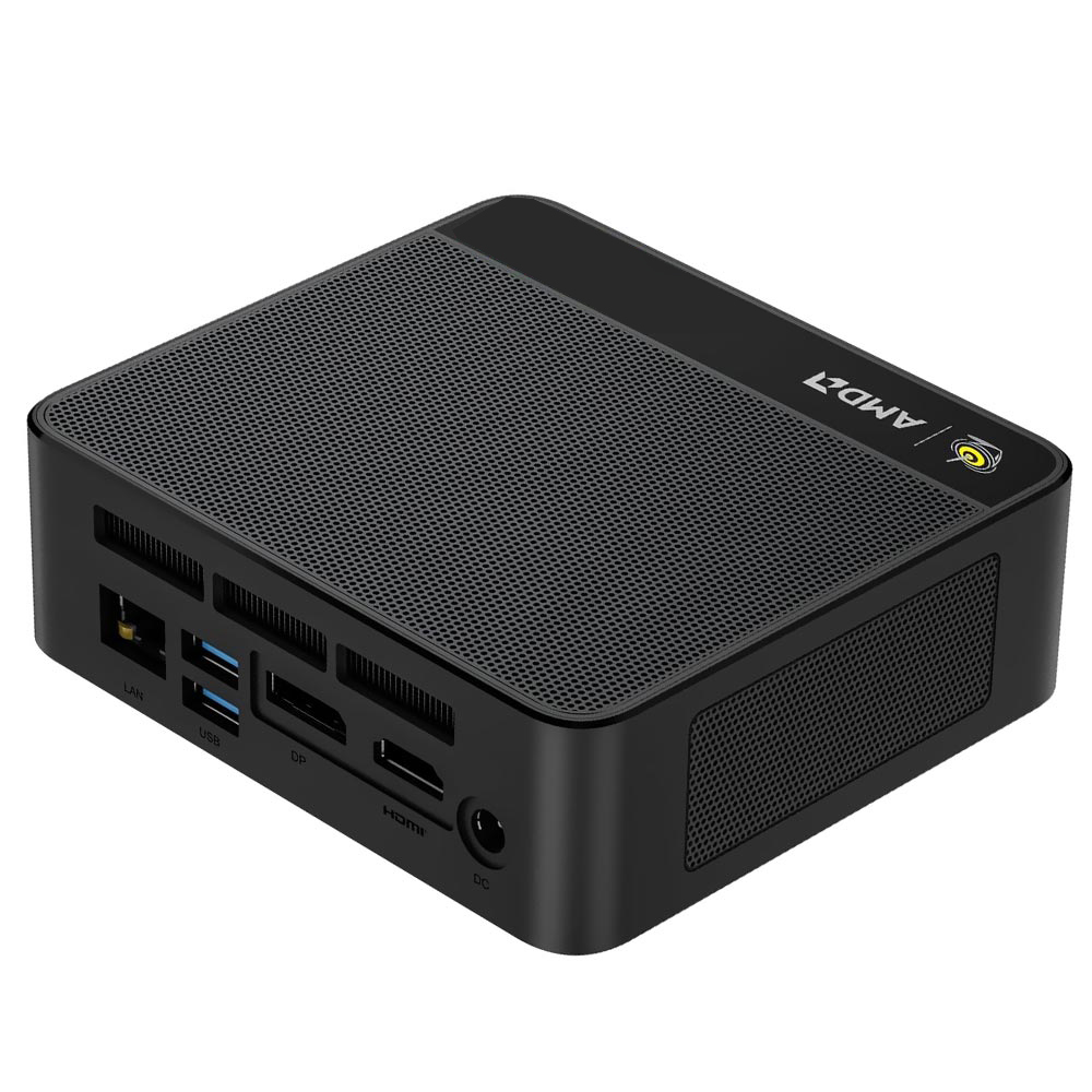 Mini PC Beelink SER5 Max AMD Ryzen 7 7735HS de 3.2GHz / 24GB de RAM / 500GB SSD / Win11Pro - Preto