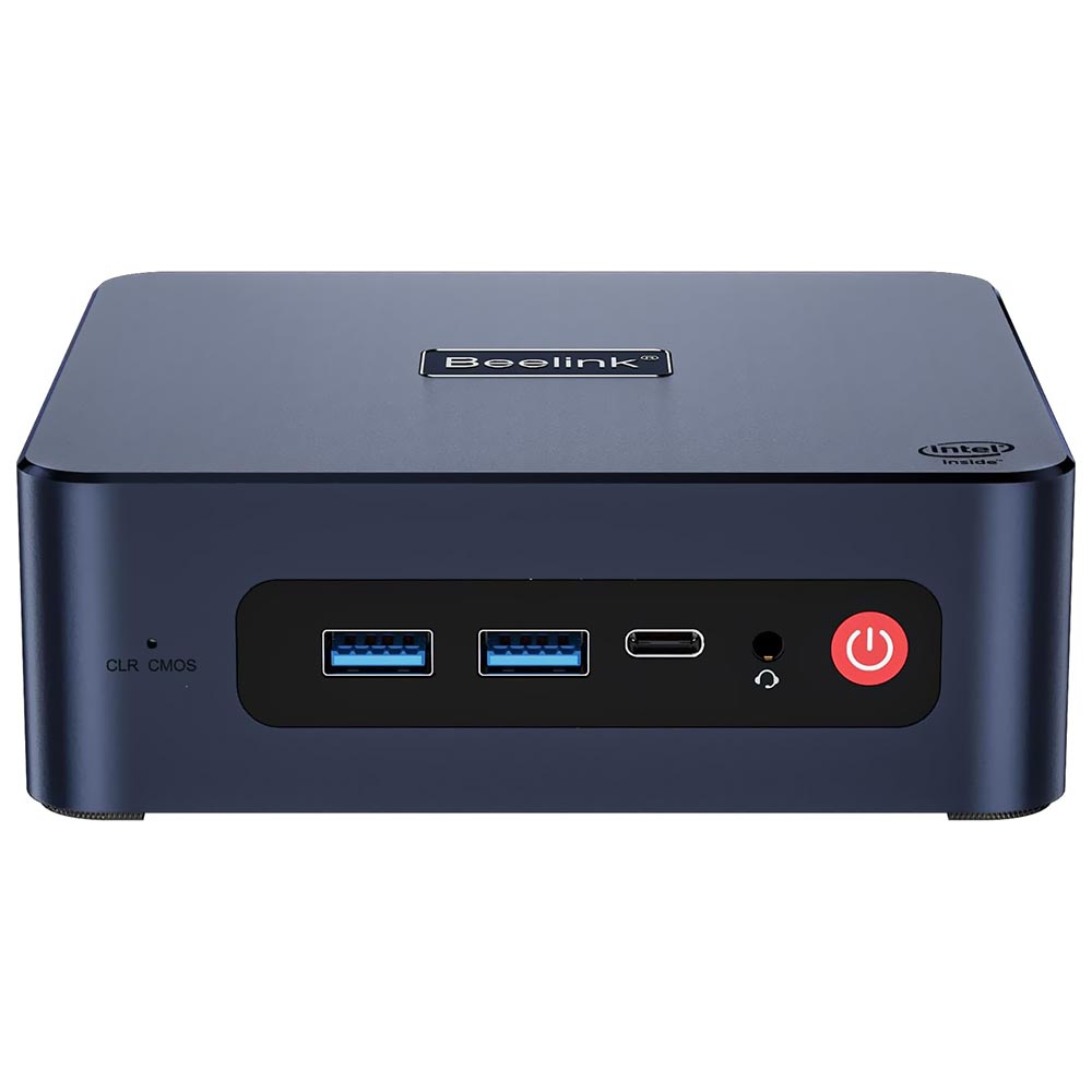 Mini PC Beelink U59 Pro Intel Celeron N5105 de 2.0GHz / 16GB de RAM / 500GB SSD - Azul