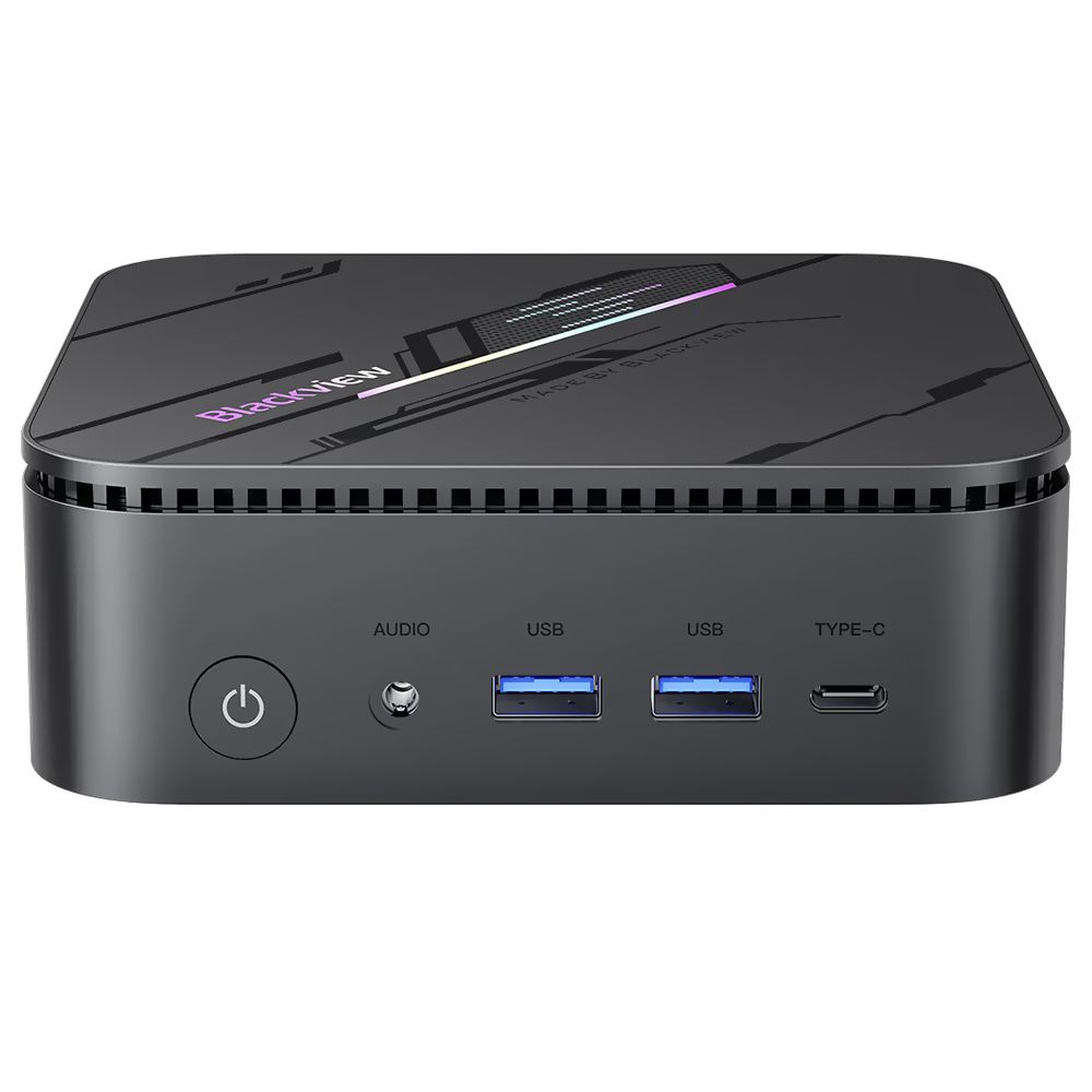 Mini PC Blackview MP100 Pro Intel Core i5 12450H de 2.0GHz / 16GB de RAM / 512GB SSD / Win11Pro - Cinza