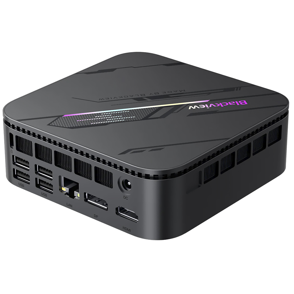 Mini PC Blackview MP100 Pro Intel Core i5 12450H de 2.0GHz / 16GB de RAM / 512GB SSD / Win11Pro - Cinza