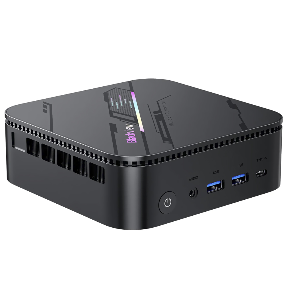 Mini PC Blackview MP100 Pro Intel Core i5 12450H de 2.0GHz / 16GB de RAM / 512GB SSD / Win11Pro - Cinza