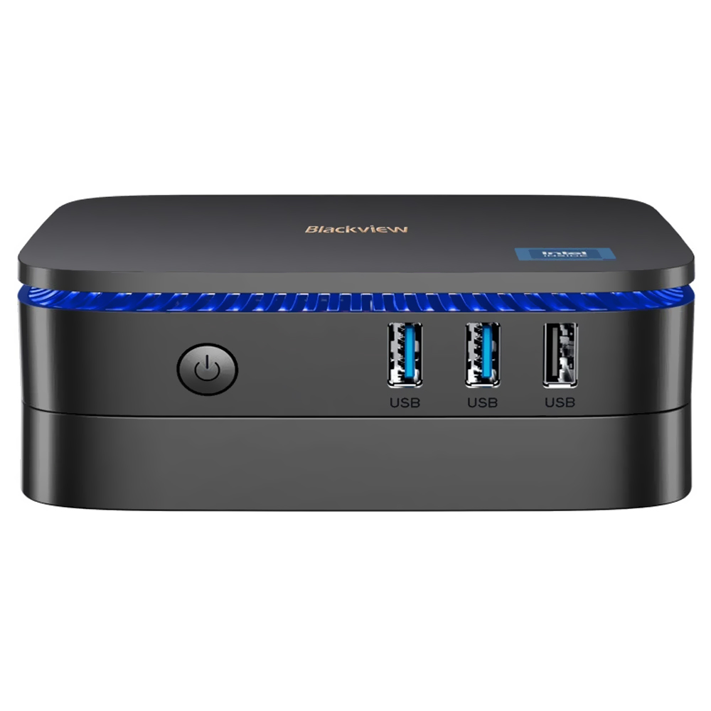 MINI PC BLACKVIEW MP60 ALDER LAKE N95 1.7GHZ/16GB/512GB SSD/HDMI/USB3.2/AUDIO/WIFI6/BT/W11 PRETO