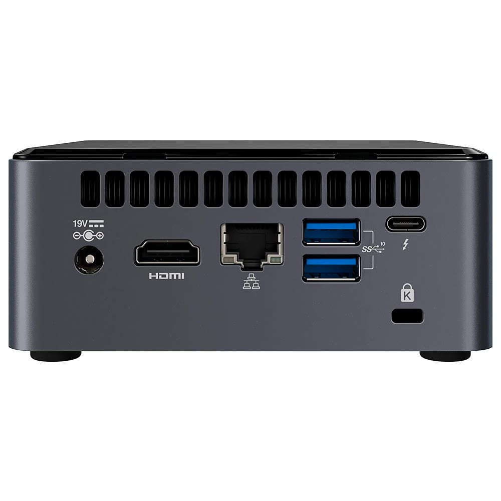 Mini PC Intel Nuc NUC10I7FNHN1 Intel Core i7 10710U de 1.1GHz - Cinza / Preto (Memória e HD não inclusos)