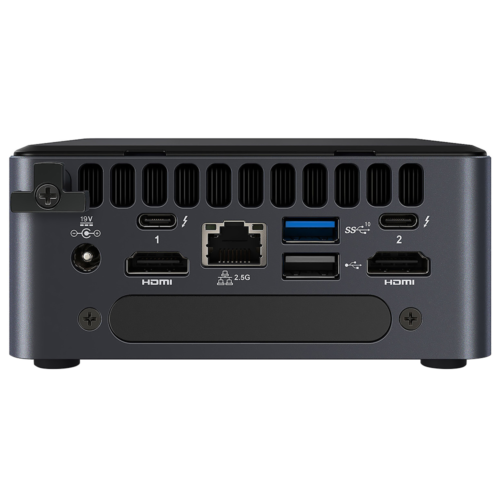 Mini PC Intel Nuc NUC11TNHI70001 Intel Core i7 1165G7 de 2.8GHz - Cinza / Preto (Memória e HD não inclusos)