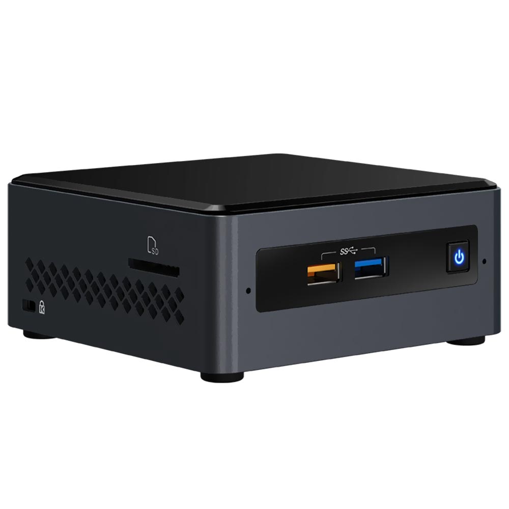 Mini PC Intel Nuc NUC7CJYHN1 Intel Celeron J4005 de 2.7GHz - Cinza / Preto (Memória e HD não inclusos)