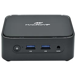 Mini PC Macrovip nanoBOX C1 Intel N100 de 0.8GHz / 8GB de RAM / 256GB SSD / Win11Pro - Preto