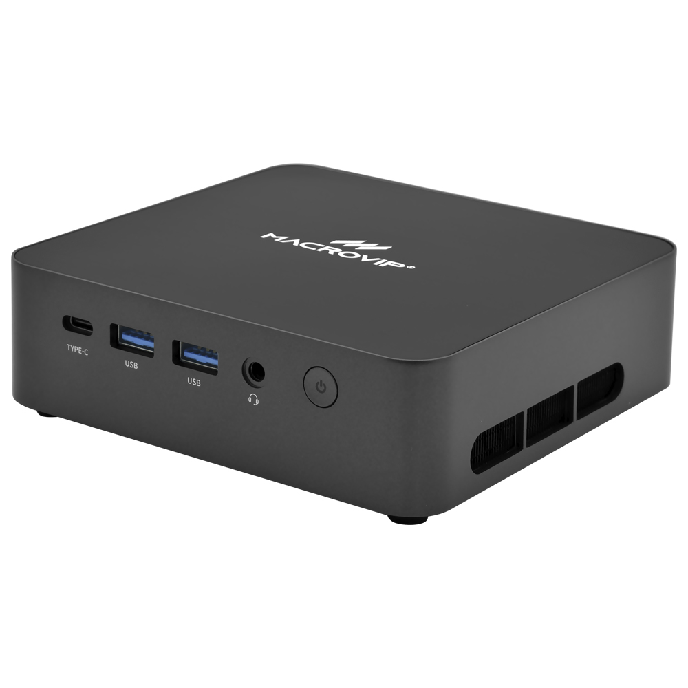 MINI PC MACROVIP NANOBOX K1 I3-1215U 1.2GHZ/8GB DDR4/512GB SSD/DP/HDMI/TYPE-C/USB3.0/BT/WIFI/W11PRO PRETO MV-MPK1I31215U8G512GB
