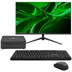 Mini PC Macrovip nanoBOX K1 Intel Core i5 12600H de 2.5GHz / 16GB de RAM / 512GB SSD / Win11Pro - Preto + Monitor 23.8" / Teclado / Mouse