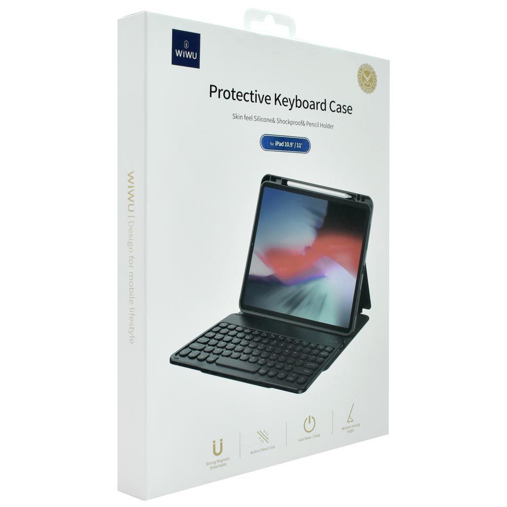 Capa para Ipad Wiwu Protective Keyboard Case Com Teclado 10.9" / 11" - Preto