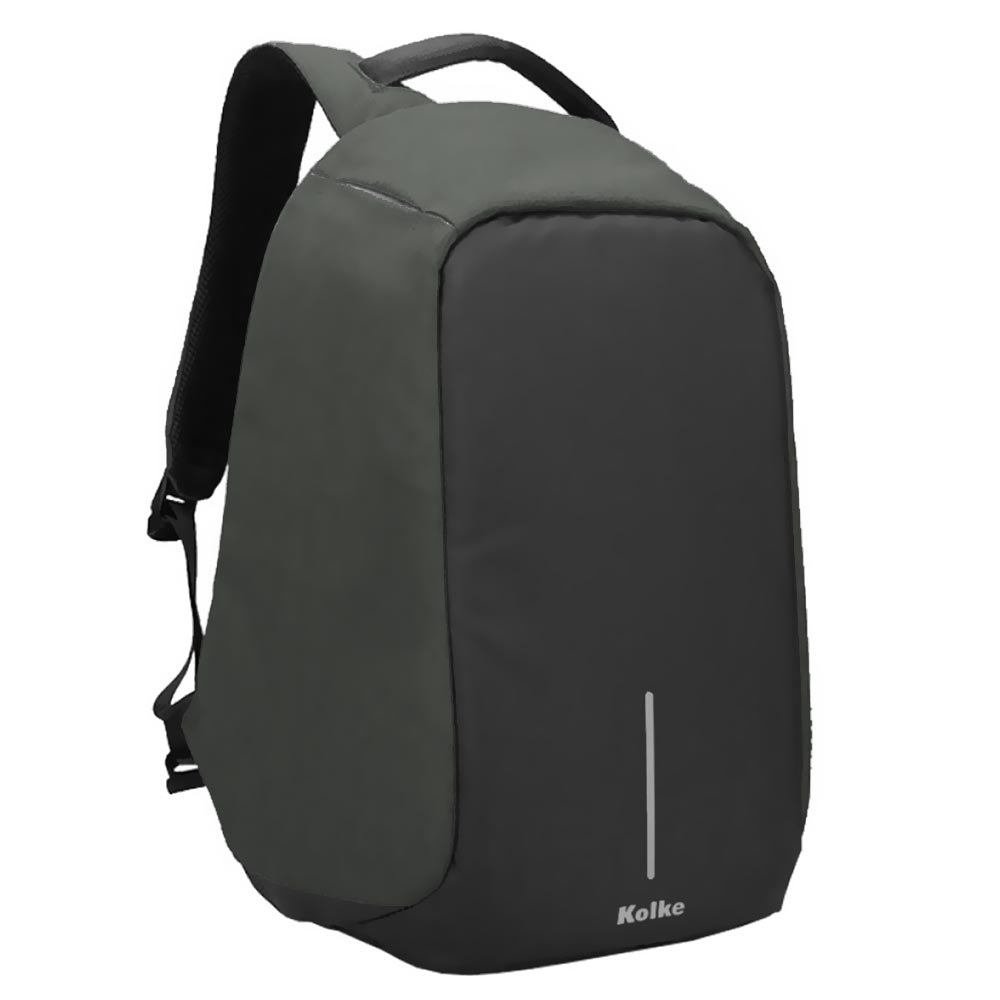 Mochila Anti-Roubo para Notebook Kolke KVM-245 15.6" - Preto / Cinza Escuro