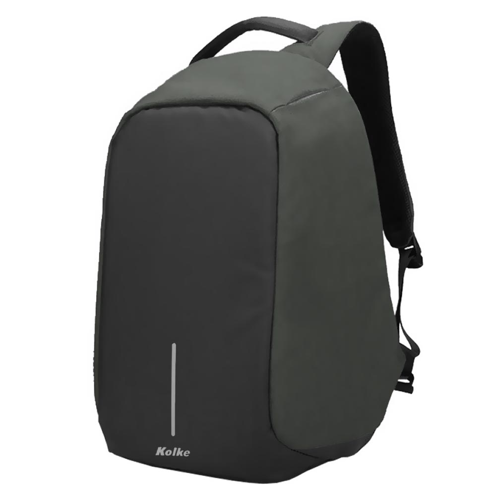 Mochila Anti-Roubo para Notebook Kolke KVM-245 15.6" - Preto / Cinza Escuro