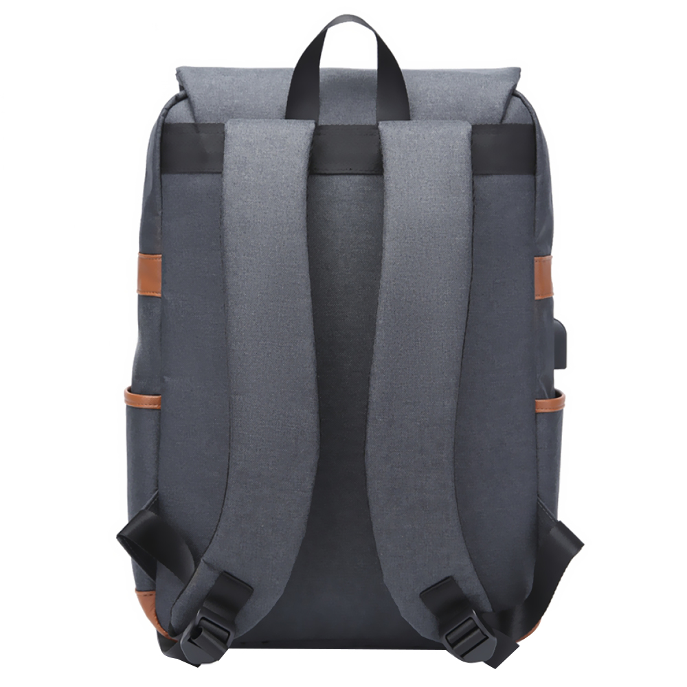 Mochila para Notebook Kolke KVM-534 15.6" - Cinza Oscuro / Marron