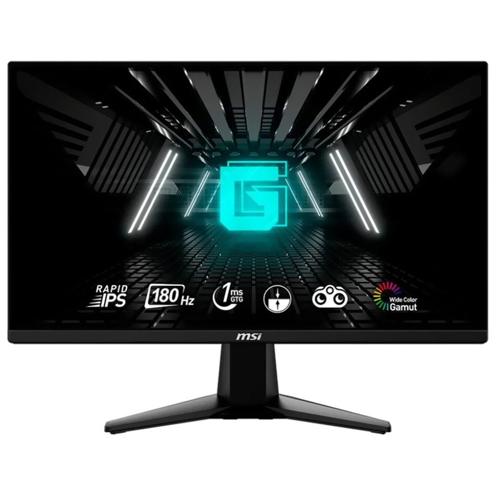 MONIT. LED 24.5" MSI G255F GAMING IPS FHD 180HZ 1MS/HDMI/DP BIVOLT PRETO