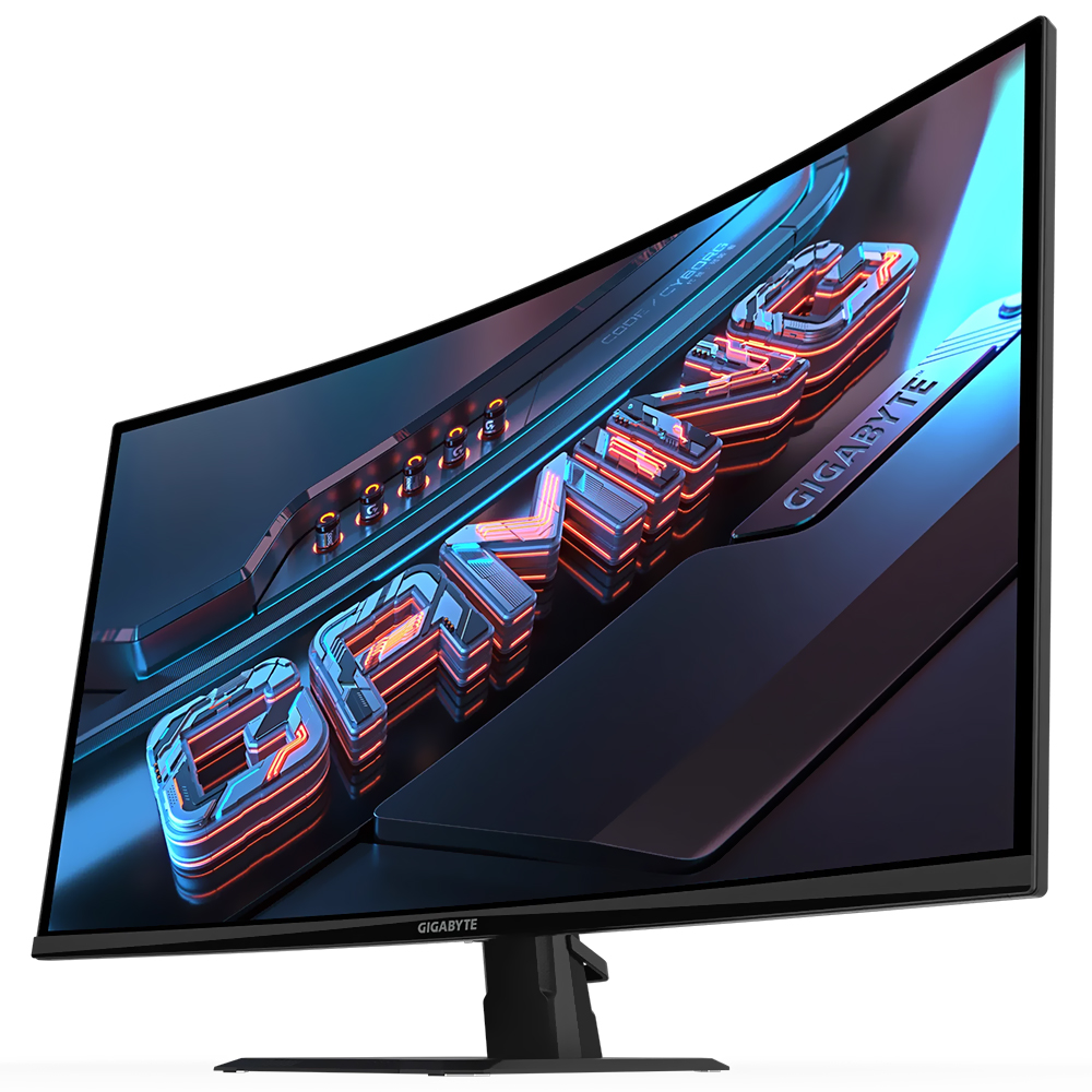 Monitor Gamer Gigabyte GS32QCA 32" QHD Curvo LCD 180Hz / 1Ms - Preto