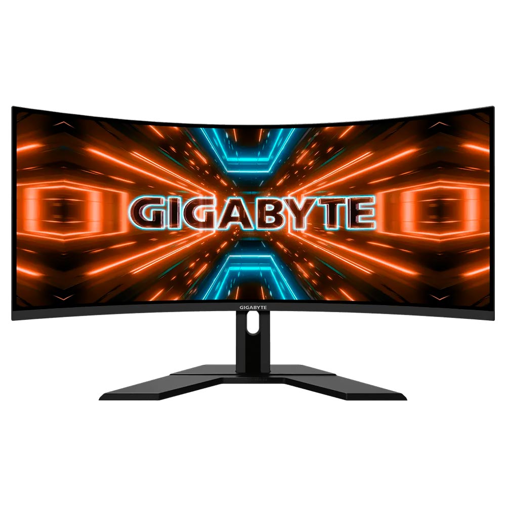 Monitor Gamer Gigabyte GS34WQC 34" WQHD LED Curvo 120Hz / 1Ms - Preto